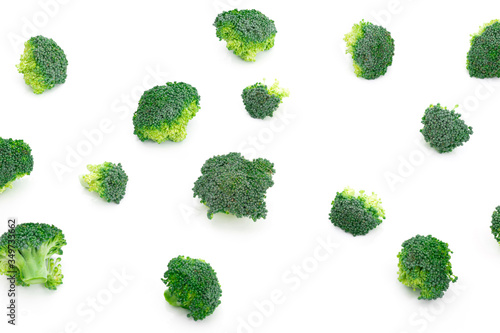 Broccoli vegetable on a white background