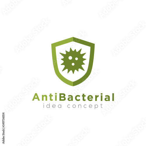 Antibacterial sign logo design
