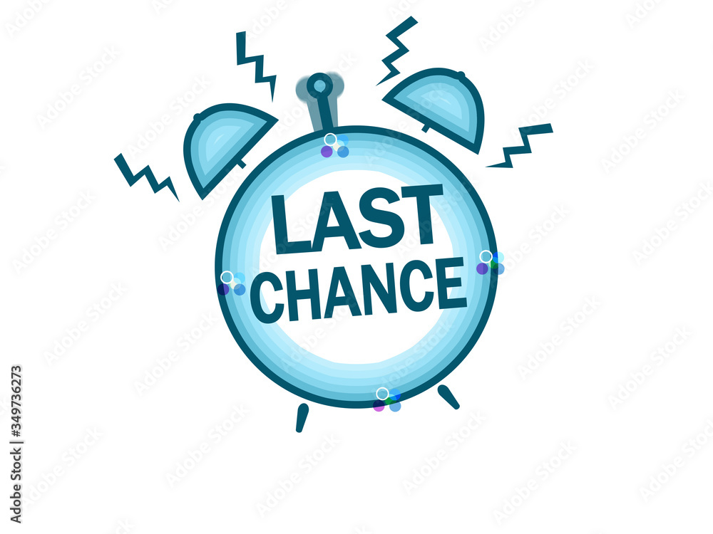 Last chance alarm clock icon Last chance alarm clock icon