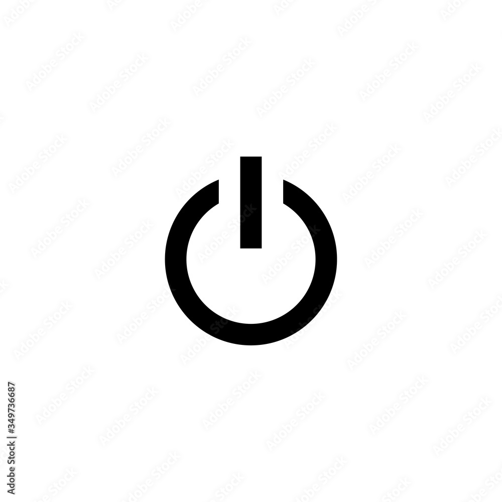 power button icon, vector icon power button icon, vector icon