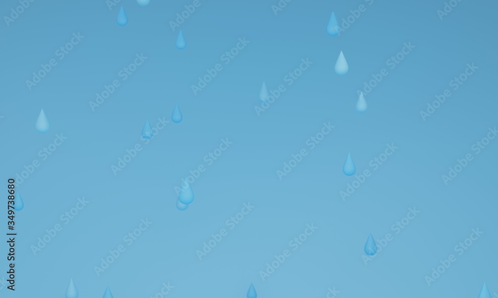 
雨背景3DCGイラスト画像