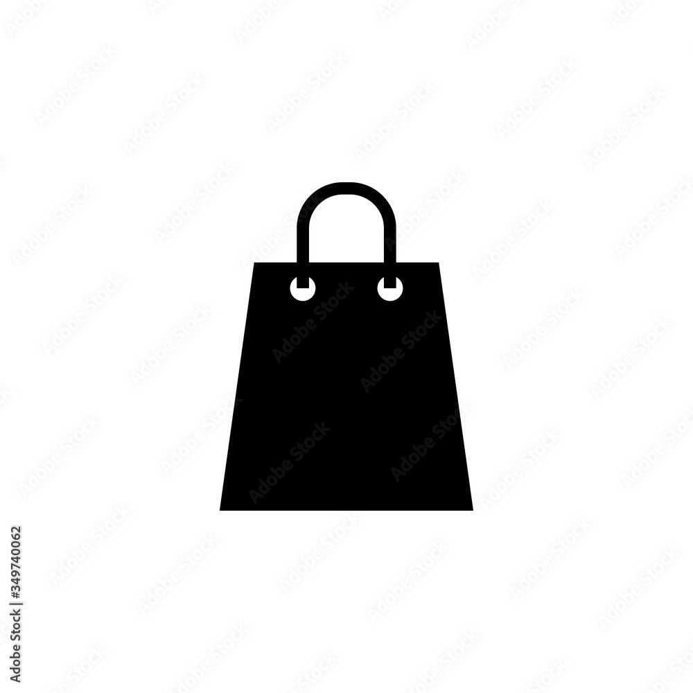 Paper Bag Icon, Shopping Icon, Vector in Glyph Style Paper Bag Icon, Shopping Icon, Vector in Glyph Style