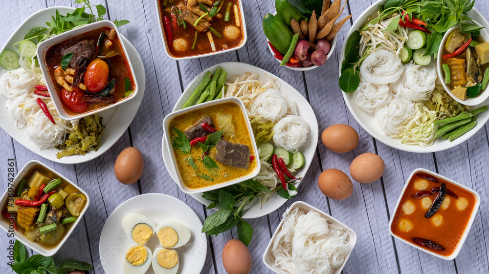Thai Chinese Food. Khnom Jeen Thai Chinese Food. Khnom Jeen