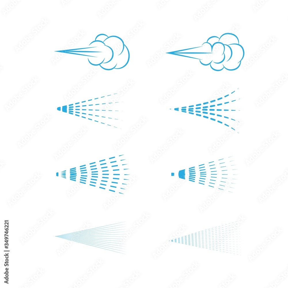 Air Spray vector, aerosol, spray cloud, fluid spray, spray icon set. Air Spray vector, aerosol, spray cloud, fluid spray, spray icon set.