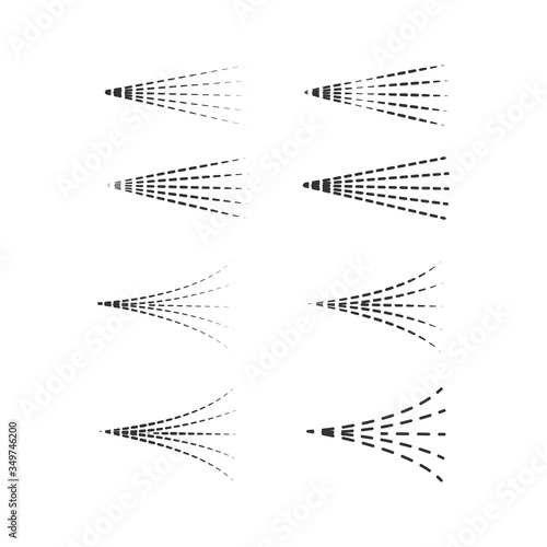 Air Spray vector, aerosol, spray cloud, fluid spray, spray icon set.