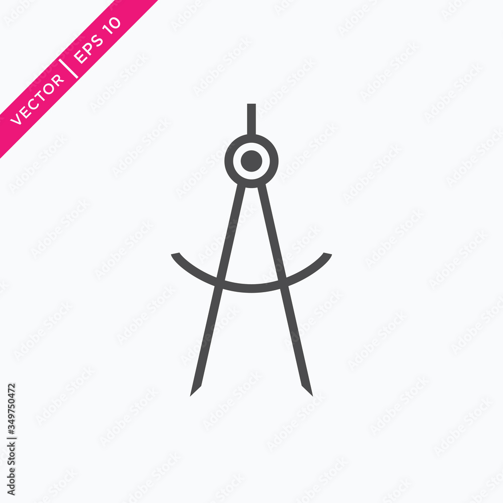 Divider Icon, Compasses Icon Vector Divider Icon, Compasses Icon Vector
