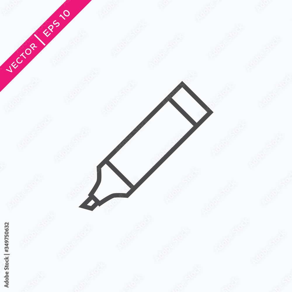 Highlight Icon, Vector in Glyph Style Highlight Icon, Vector in Glyph Style