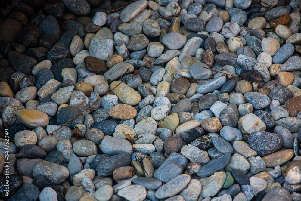 Round stones for building and decorating Round stones for building and decorating