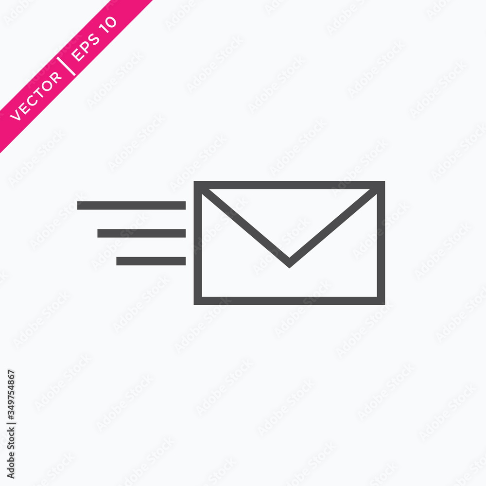 Envelope Icon, Email Icon, Vector for Web, Outline Style Envelope Icon, Email Icon, Vector for Web, Outline Style