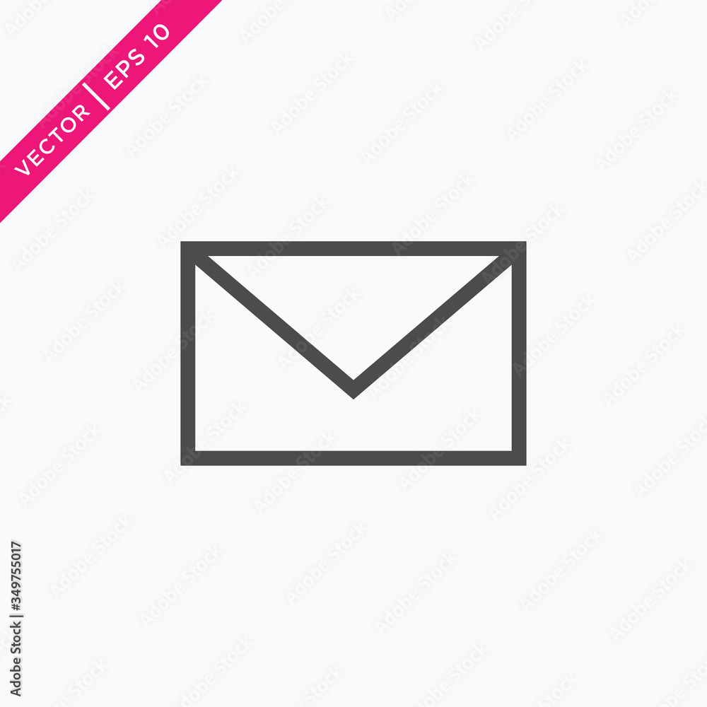 Envelope Icon, Email Icon, Vector for Web, Outline Style Envelope Icon, Email Icon, Vector for Web, Outline Style