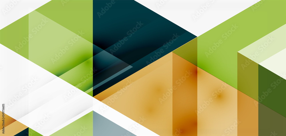 Geometric abstract background, mosaic triangle and hexagon shapes. Trendy abstract layout template for business or technology presentation, internet poster or web brochure cover, wallpaper Geometric abstract background, mosaic triangle and hexagon shapes. Trendy abstract layout template for business or technology presentation, internet poster or web brochure cover, wallpaper