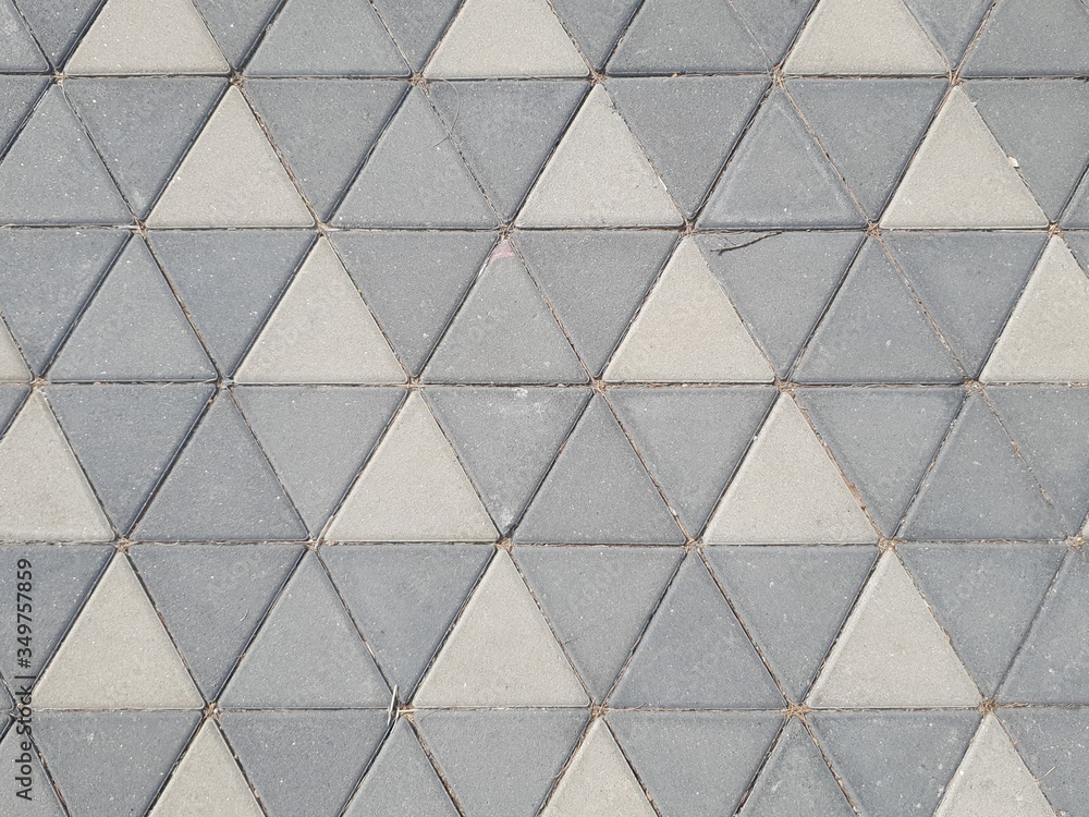 Fototapeta Triangle shape texture seamless Paver stone regular blocks
