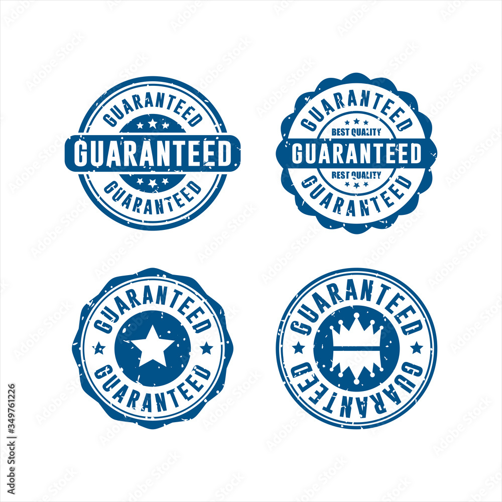 Guaranteed Stamps vector design Collection Guaranteed Stamps vector design Collection