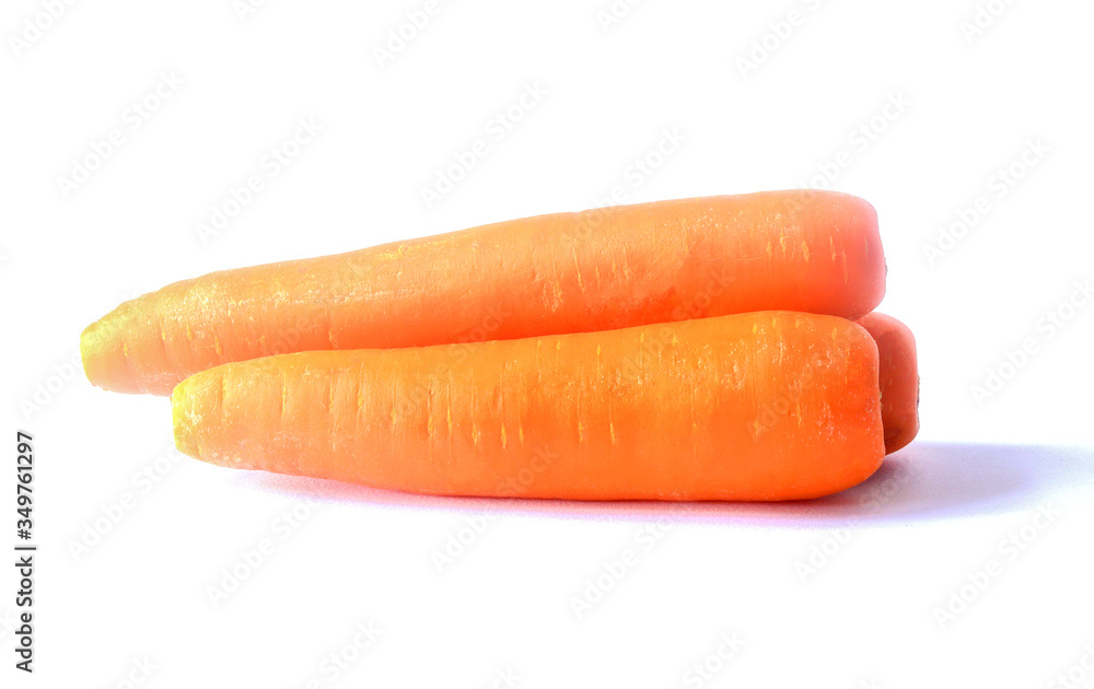 fresh carrots isolated on white background fresh carrots isolated on white background