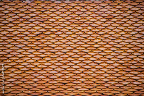 Roof Tile Orange Pattern background
