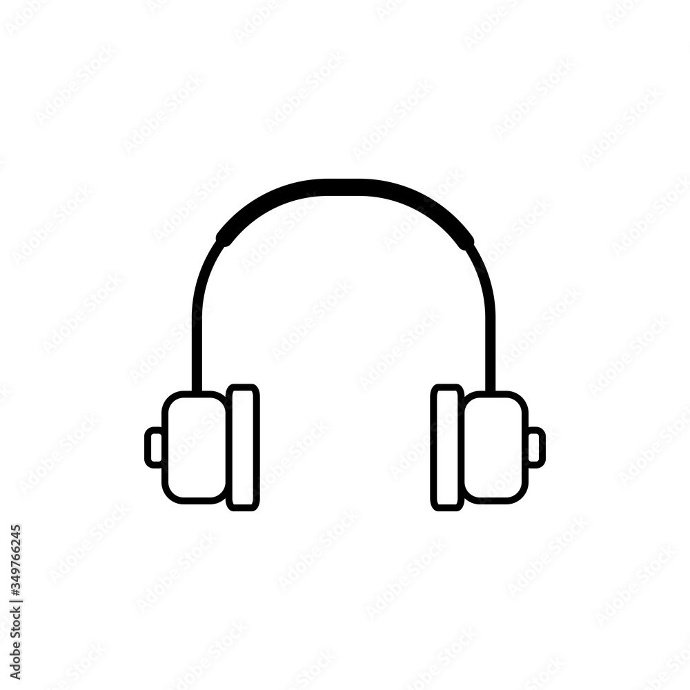 Earphone Icon Design Vector Template Earphone Icon Design Vector Template