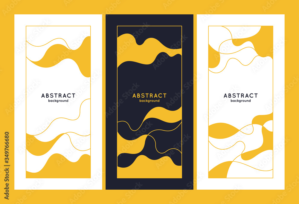 A set of modern backgrounds with abstract elements and dynamic shapes. Vector illustration. A set of modern backgrounds with abstract elements and dynamic shapes. Vector illustration.