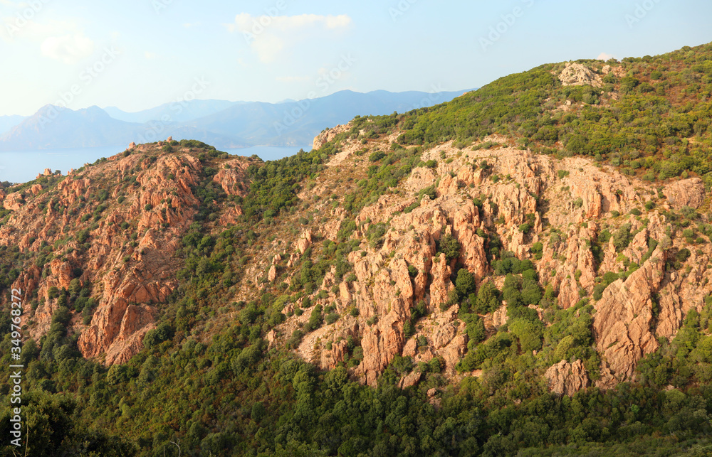 barren landscape of the hills of the island of corsica and the r barren landscape of the hills of the island of corsica and the r