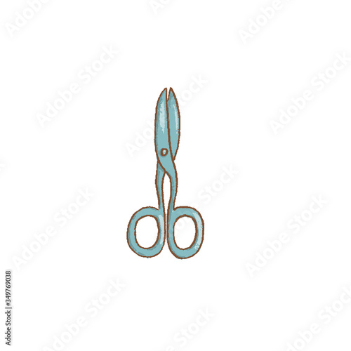 Professional garden pruner or scissors or secateurs isolated on white background with clipping paths