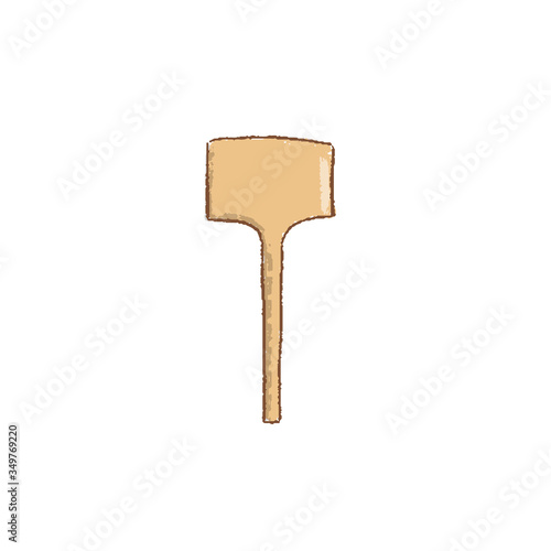 a blank board label isolated on a white background