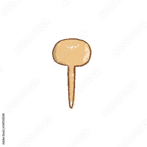 a blank board label isolated on a white background