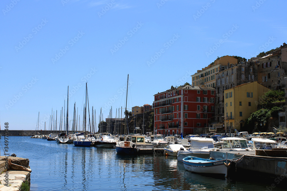 Boats in the harbor (Bastia, Corsica)
