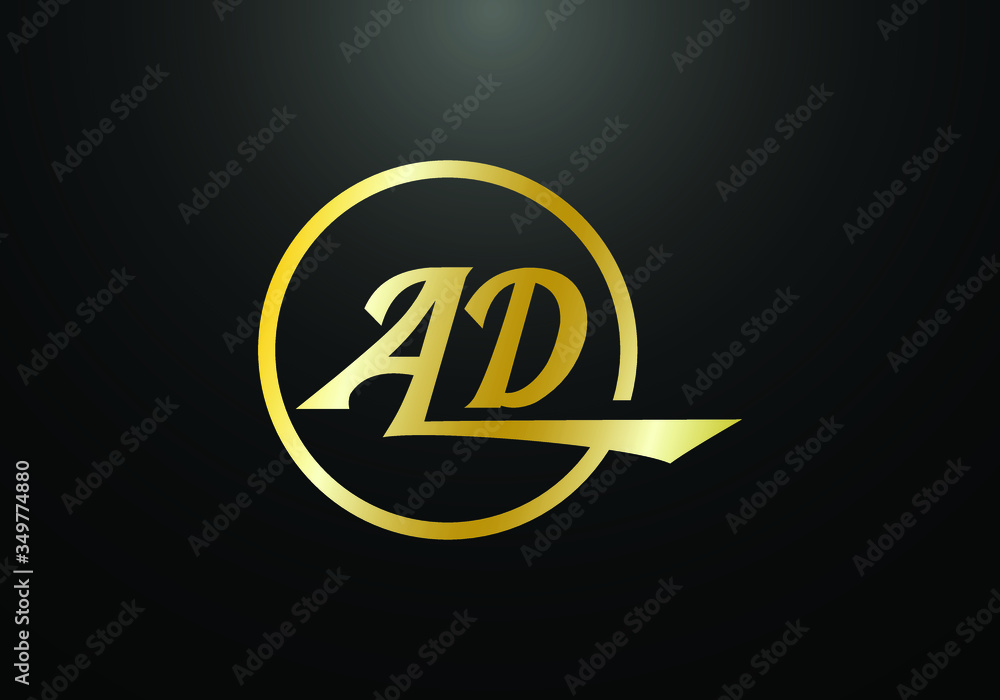 Initial Monogram Letter A D Logo Design Vector Template. Graphic Alphabet Symbol for Corporate Business Identity Initial Monogram Letter A D Logo Design Vector Template. Graphic Alphabet Symbol for Corporate Business Identity