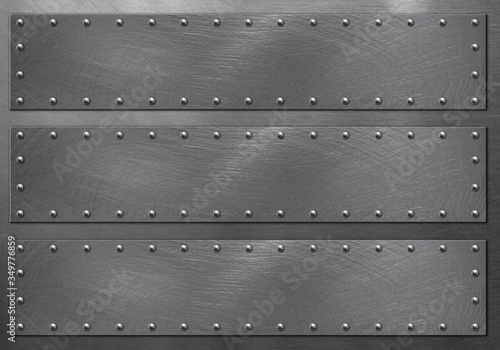 Rivets metal plate