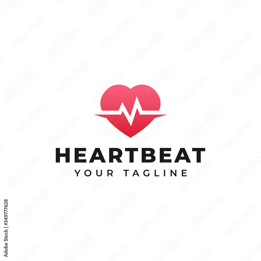 Heartbeat, Pulse, Cardio, Medical, Healthcare Logo Design