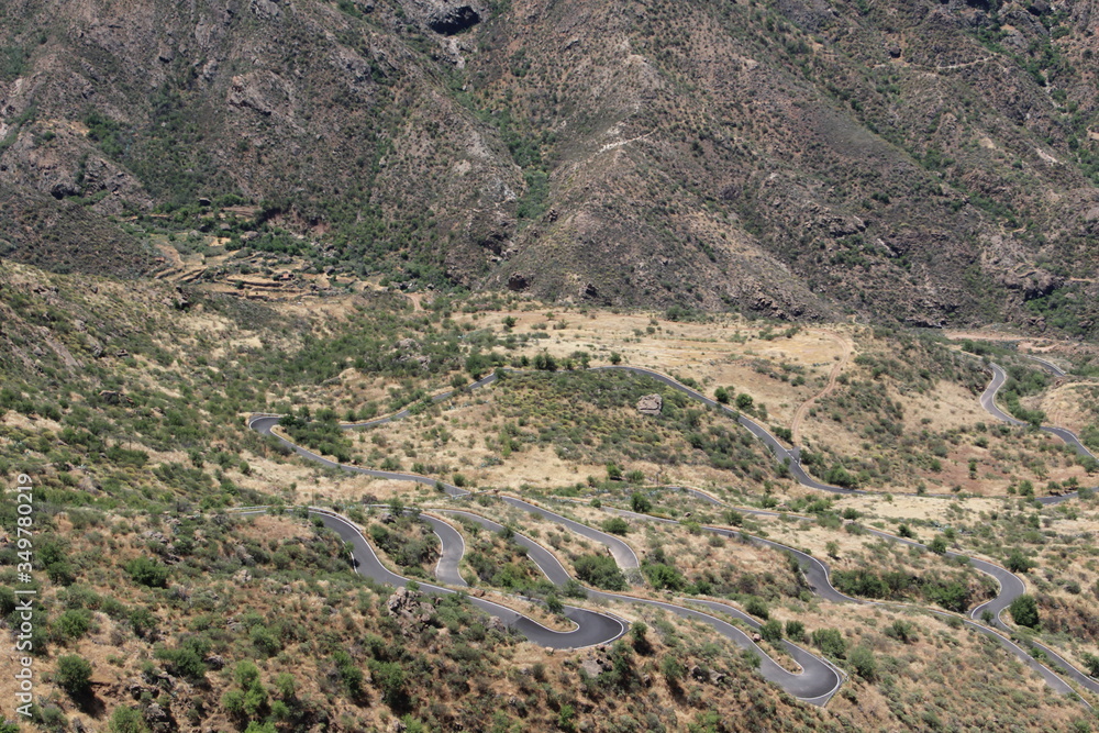 Serpentinen auf Gran Canaria