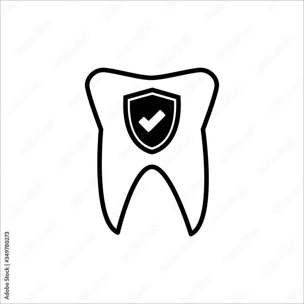 Dental Cavity Tooth Icon Design Vector Dental Cavity Tooth Icon Design Vector