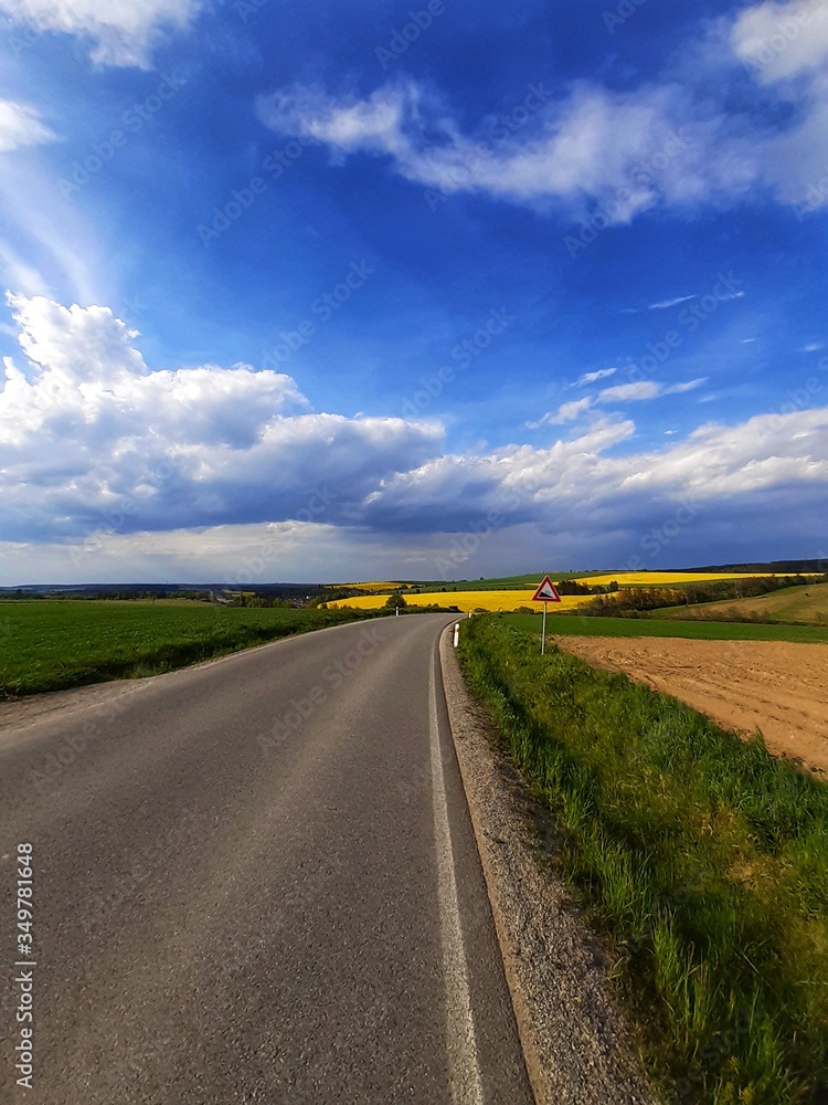 road in the field road in the field