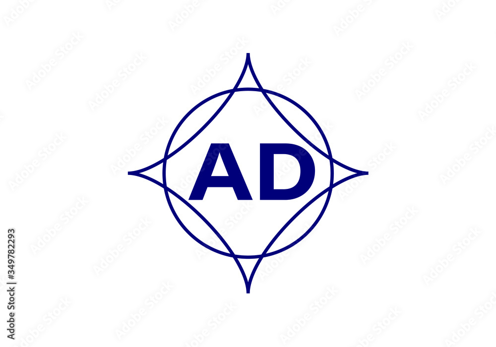 Initial Monogram Letter A D Logo Design Vector Template. Graphic Alphabet Symbol for Corporate Business Identity Initial Monogram Letter A D Logo Design Vector Template. Graphic Alphabet Symbol for Corporate Business Identity