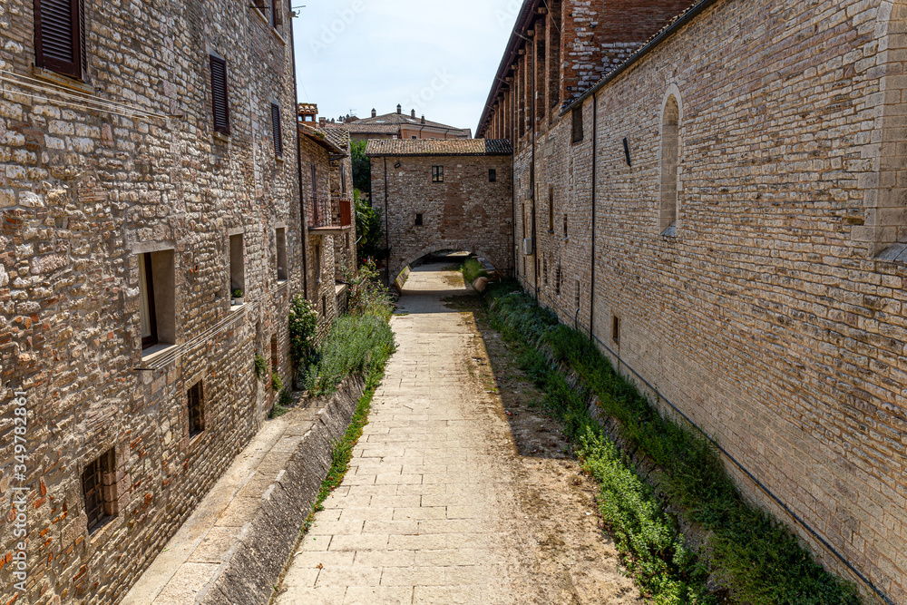 medieval streets and houses