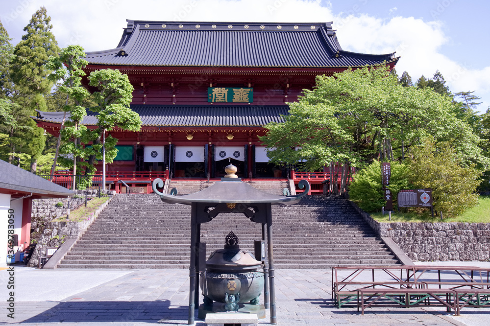 Naklejka premium 日光山輪王寺 三仏堂