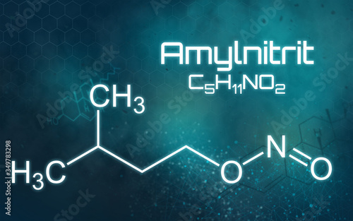 Chemische Formel von Amylnitrit photo