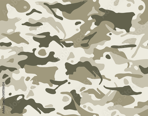 Seamless dessert camouflage repeat pattern