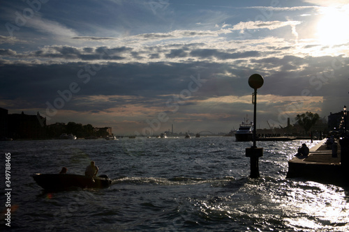 sunset in venice