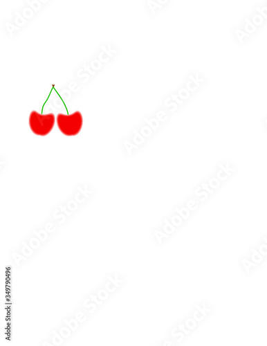 coppia di ciliegie frutta stagionale di qualità usata in pasticceria nei cocktail bar o mangiata come frutta fresca