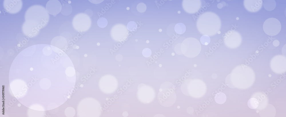 Glowing purple circles.  Spring concept.  Blurred bokeh circles.  Website banner.  Celebration.