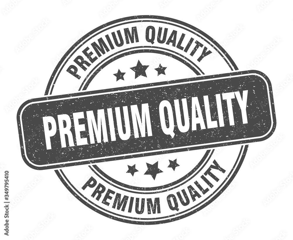 premium quality stamp. premium quality label. round grunge sign - obrazy, fototapety, plakaty 