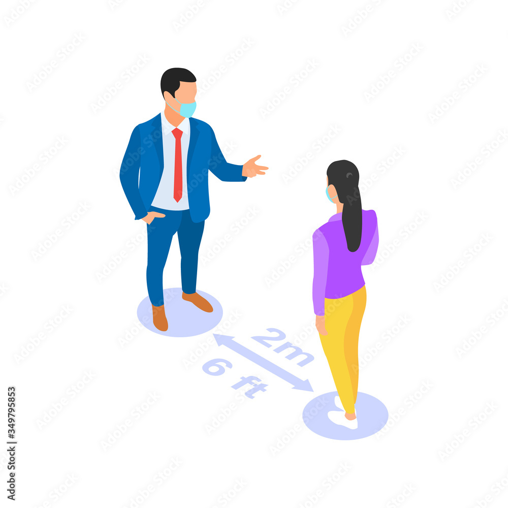 Social distancing. People communicate with each other at a safe distance. Prevention of the spread of coronavirus infection COVID - 19. Social distancing. People communicate with each other at a safe distance. Prevention of the spread of coronavirus infection COVID - 19.