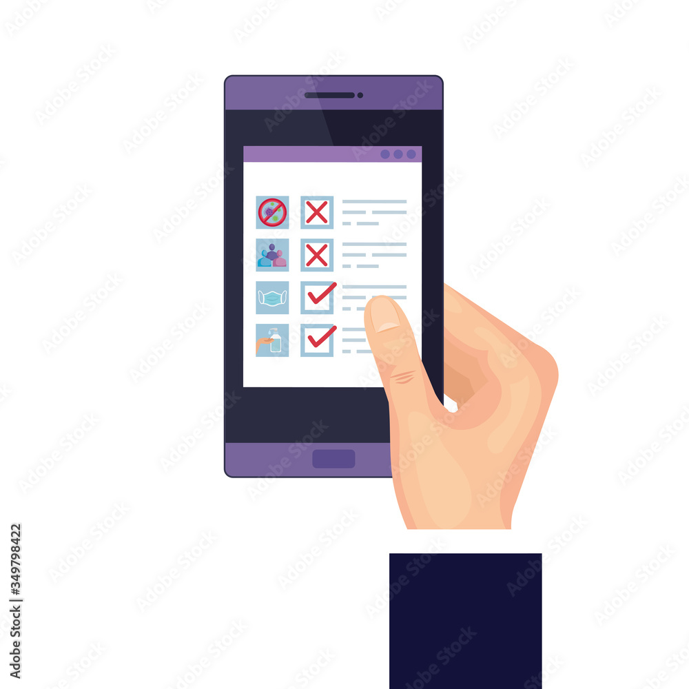 searching covid 19 information online in smartphone vector illustration design searching covid 19 information online in smartphone vector illustration design