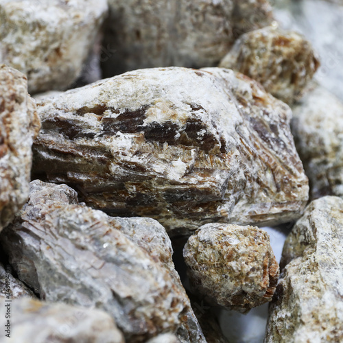 Close-up of the gypsum stone used for building materials © makedonski2015