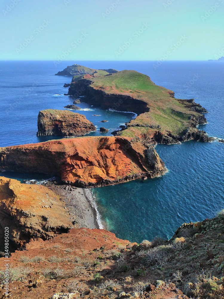 Sao Lorenco rocky cape in the west of Madeira