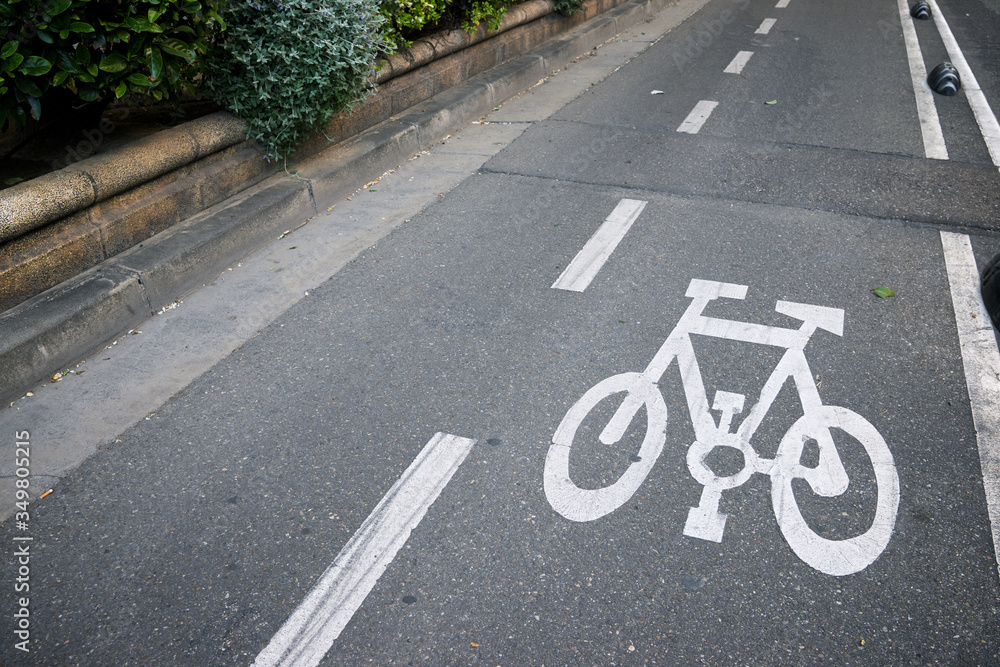 cycle way close up