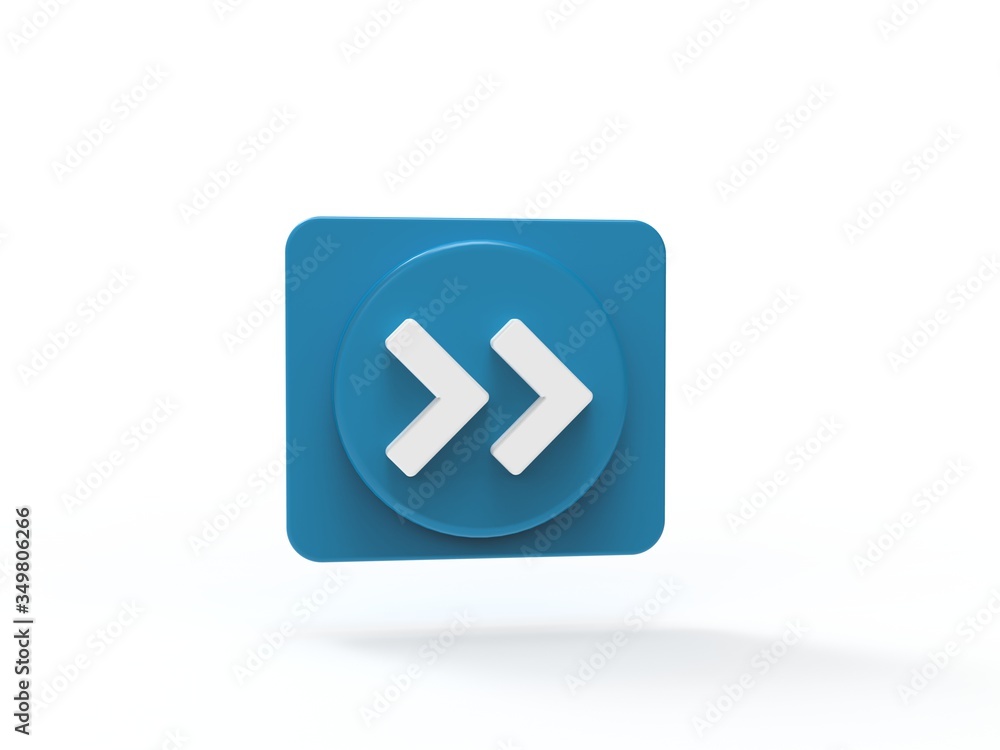 Button plause music concept social media 3D render illustration Button plause music concept social media 3D render illustration
