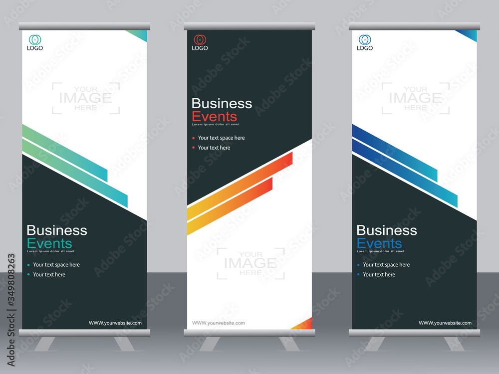 Business banner roll up set,standee banner template,Modern banner. Business banner roll up set,standee banner template,Modern banner.