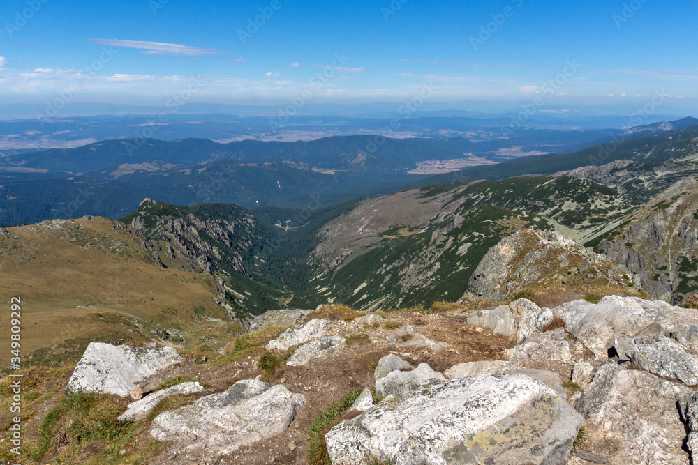 Landscape from Malyovitsa peak, Rila Mountain, Bulgaria