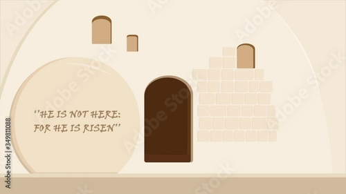 Empty Stone Tomb, Garden Tomb in Jerusalem